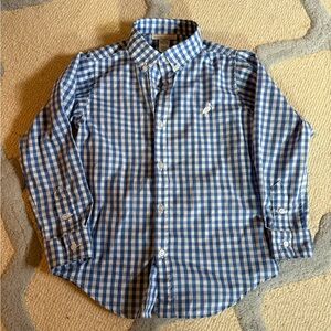 The Beaufort Bonnet Company Blue and White Checkered Button Down Shirt